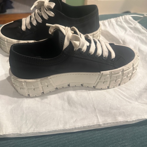 PRADA Double Wheel Re-Nylon gabardine sneakers - Picture 8 of 12